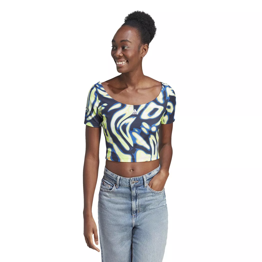 Adidas - Crop Top, Vibaop Cro T, S, Black