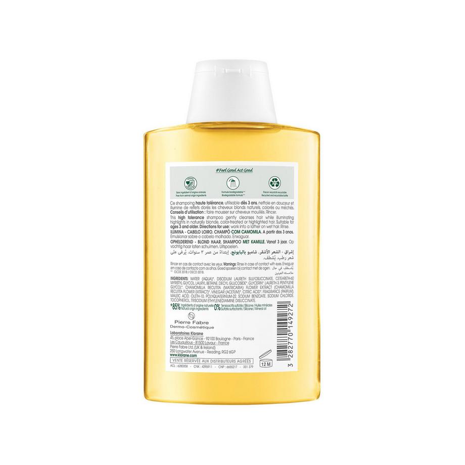 KLORANE Camomilla Shampoo illuminante 