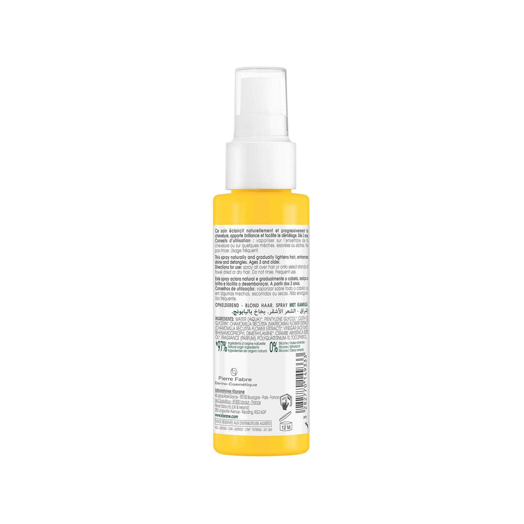KLORANE Camomille Spray éclaircissant 