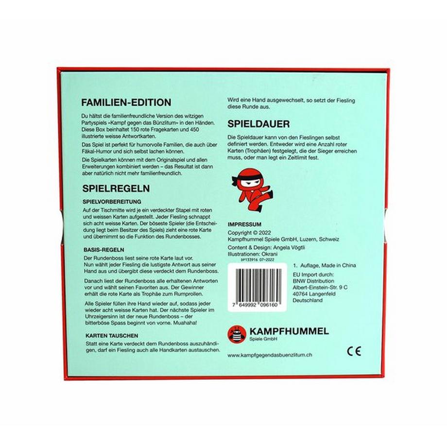 Kampf gegen das Bünzlitum  Kampf gegen das Buenzlitum – Familien Edition, Tedesco 