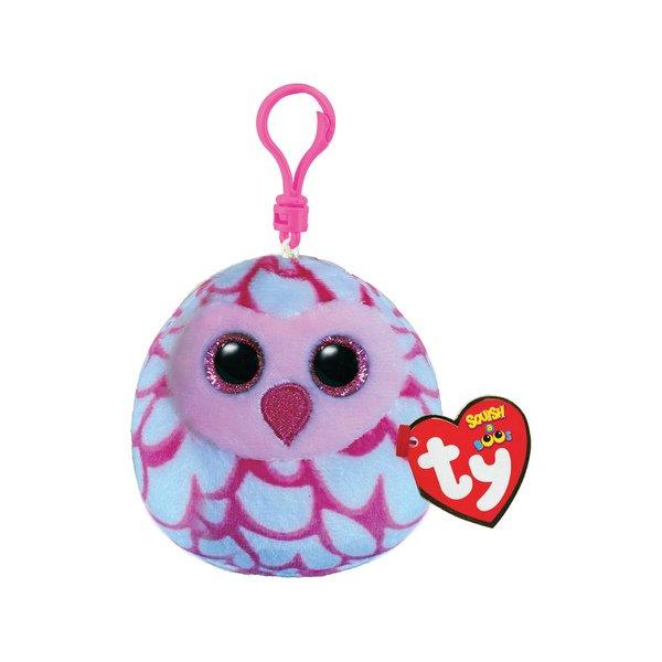 Image of Pinky die Eule, Squishy Beanie Clip Multicolor