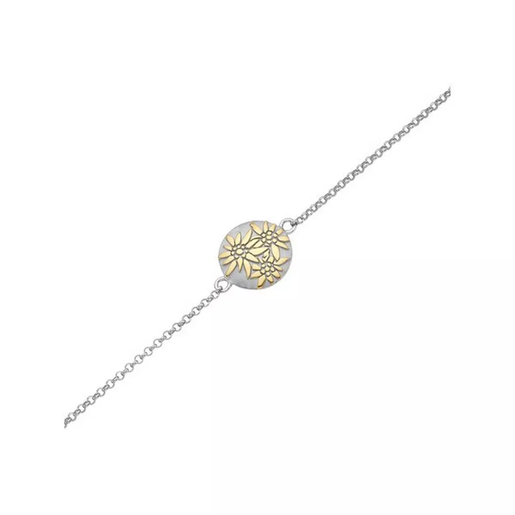 Swiss Edelweiss - Armband, 15.5CM, Silber