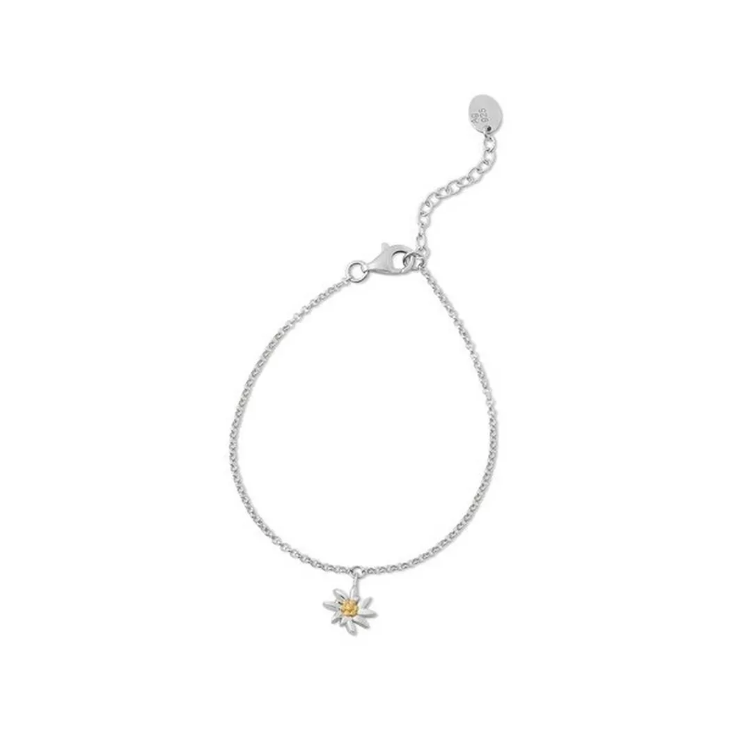 Swiss Edelweiss - Armband, 17+4CM, Silber