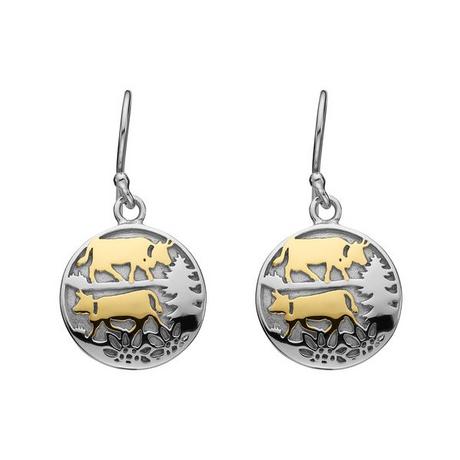 Swiss Edelweiss Poya Boucle d'oreille 