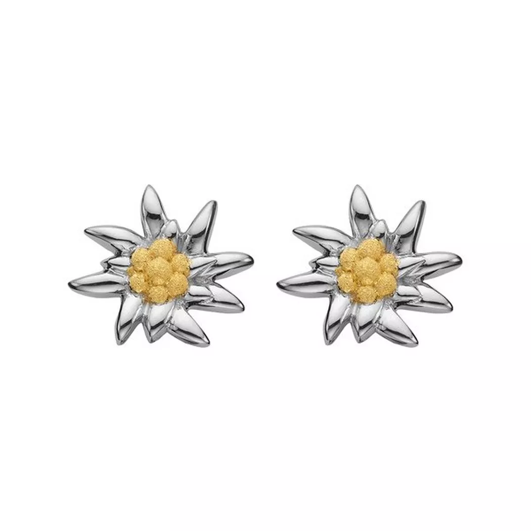 Swiss Edelweiss - Ohrstecker, 10mm, Silber
