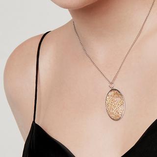 Swiss Edelweiss Alpenblumen Collana con ciondolo 