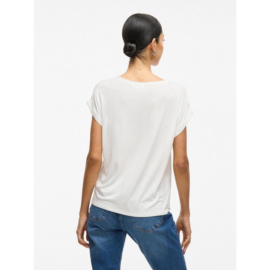 VILA Viellette Satin Look T-Shirt  
