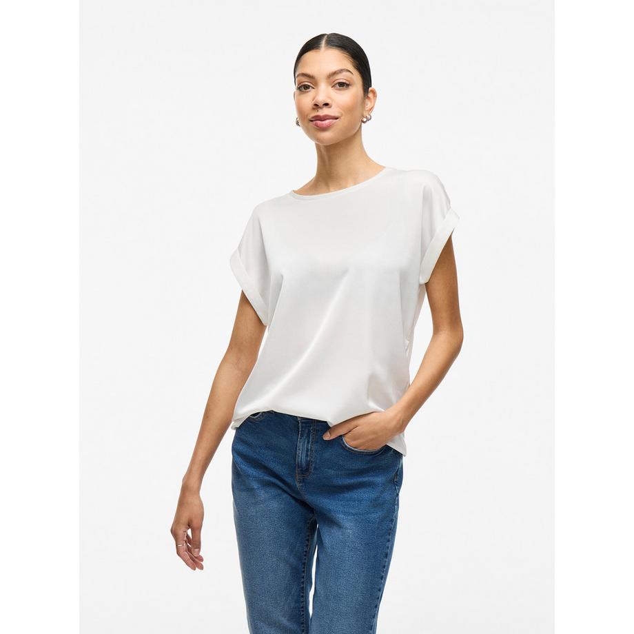 VILA Viellette Satin Look T-Shirt  
