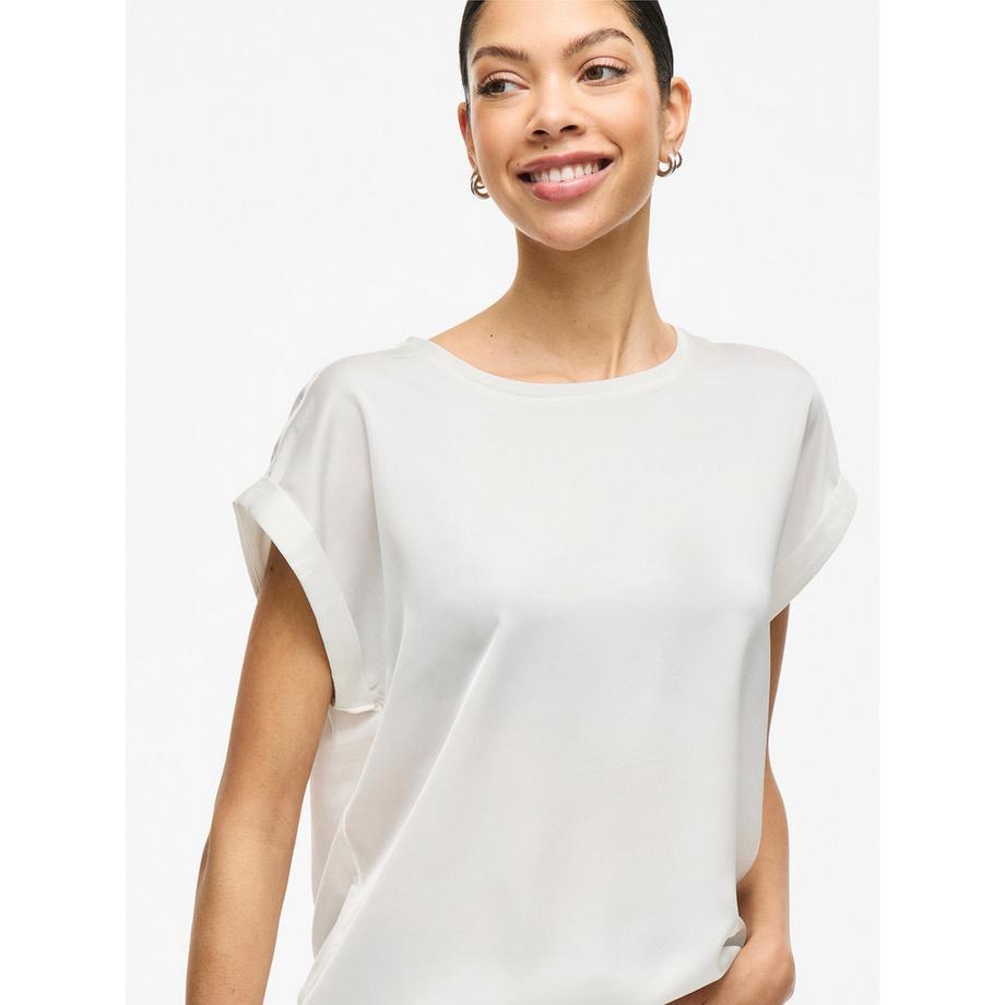 VILA Viellette Satin Look T-Shirt  