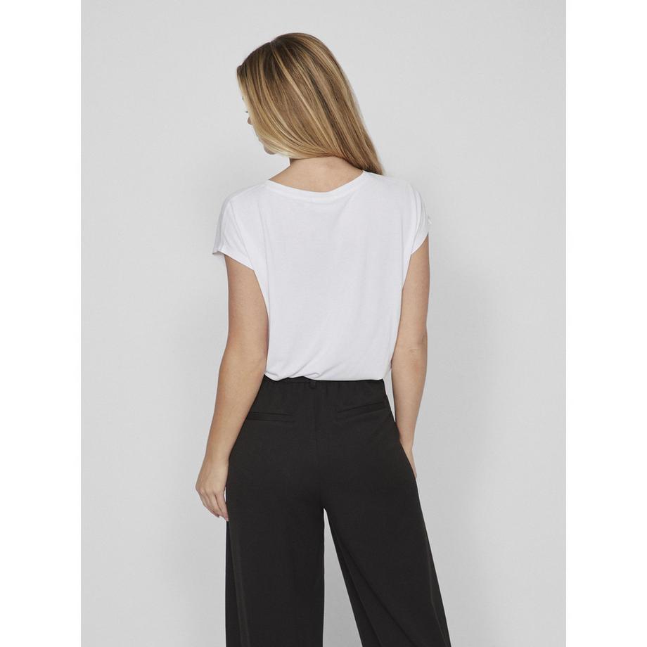 VILA Robe longue col V manches courtes  