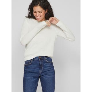 VILA Pull Col Rond Manches Longues  