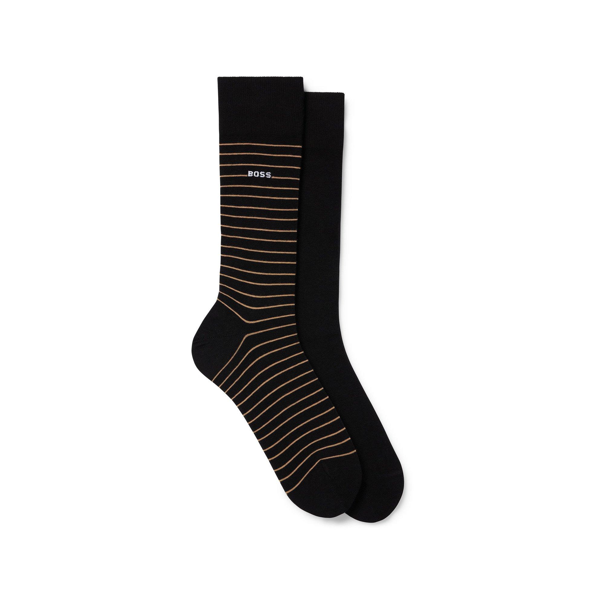 Image of Duopack, Wadenlange Socken Herren Schwarz 39-42