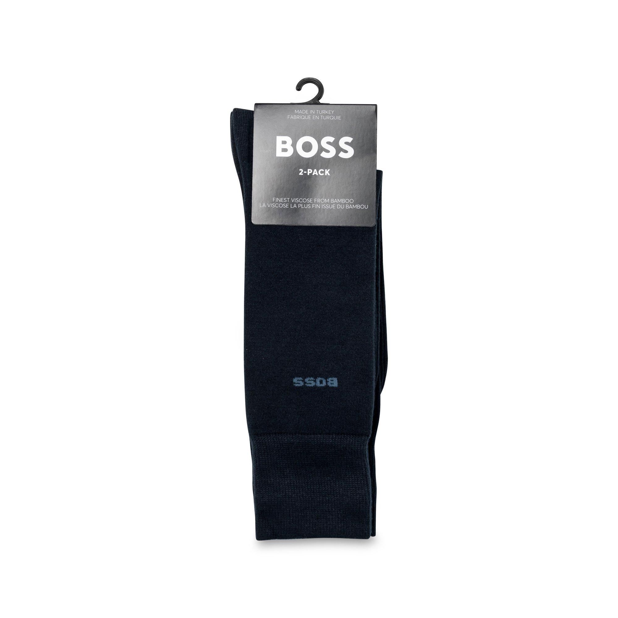 BOSS 2P RS VI Bamboo Wadensocken Duopack, wadenlange Socken 