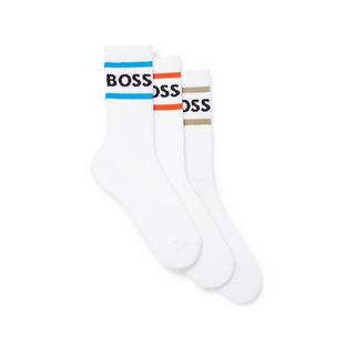 BOSS 3P Rib Stripe CC Wadenlange Socken Triopack  