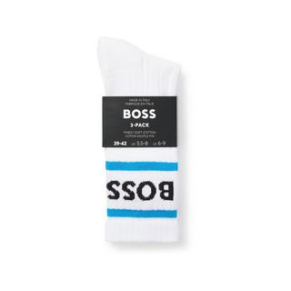 BOSS 3P Rib Stripe CC Wadenlange Socken Triopack  