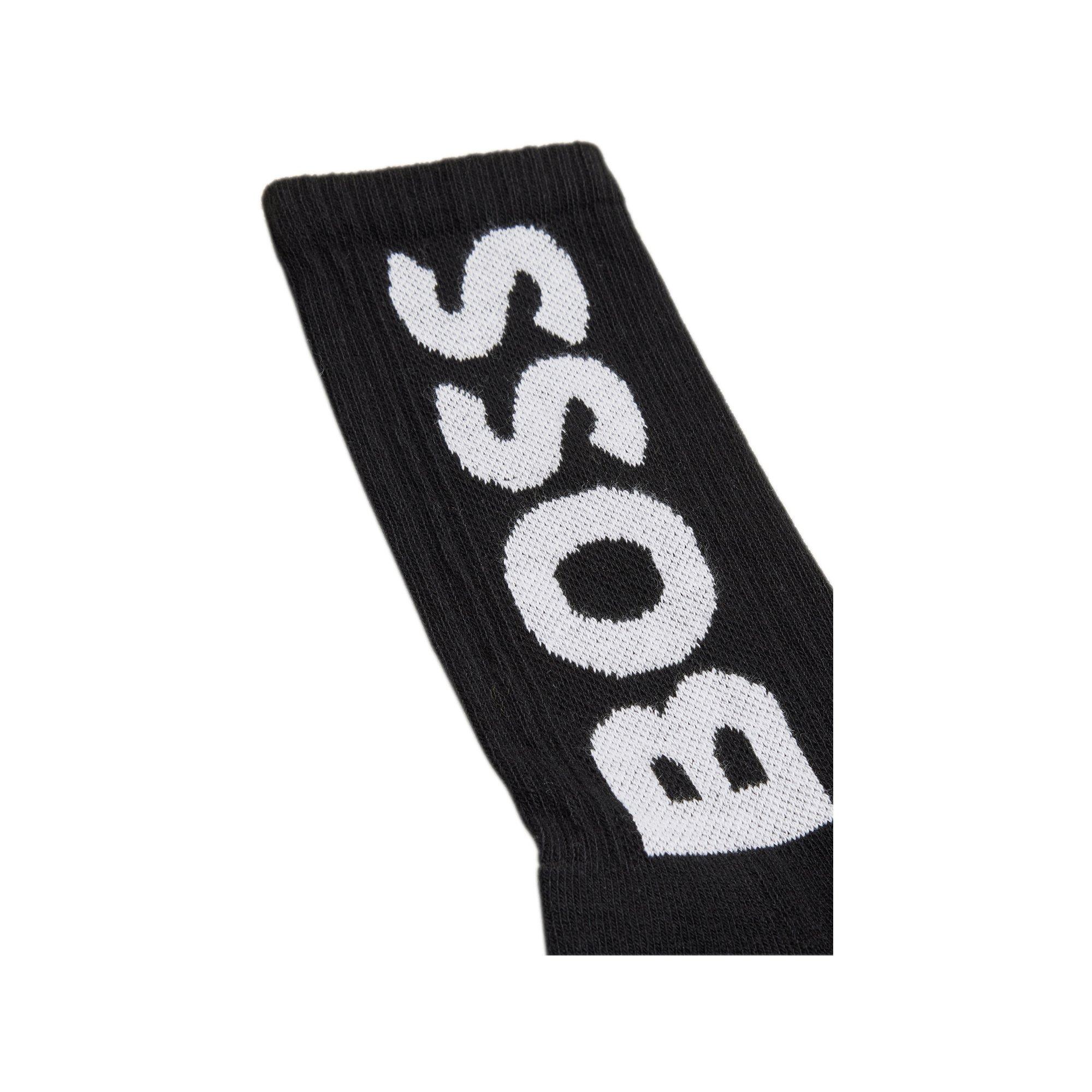 BOSS QS Rib Logo CC Wadenlange Socken  