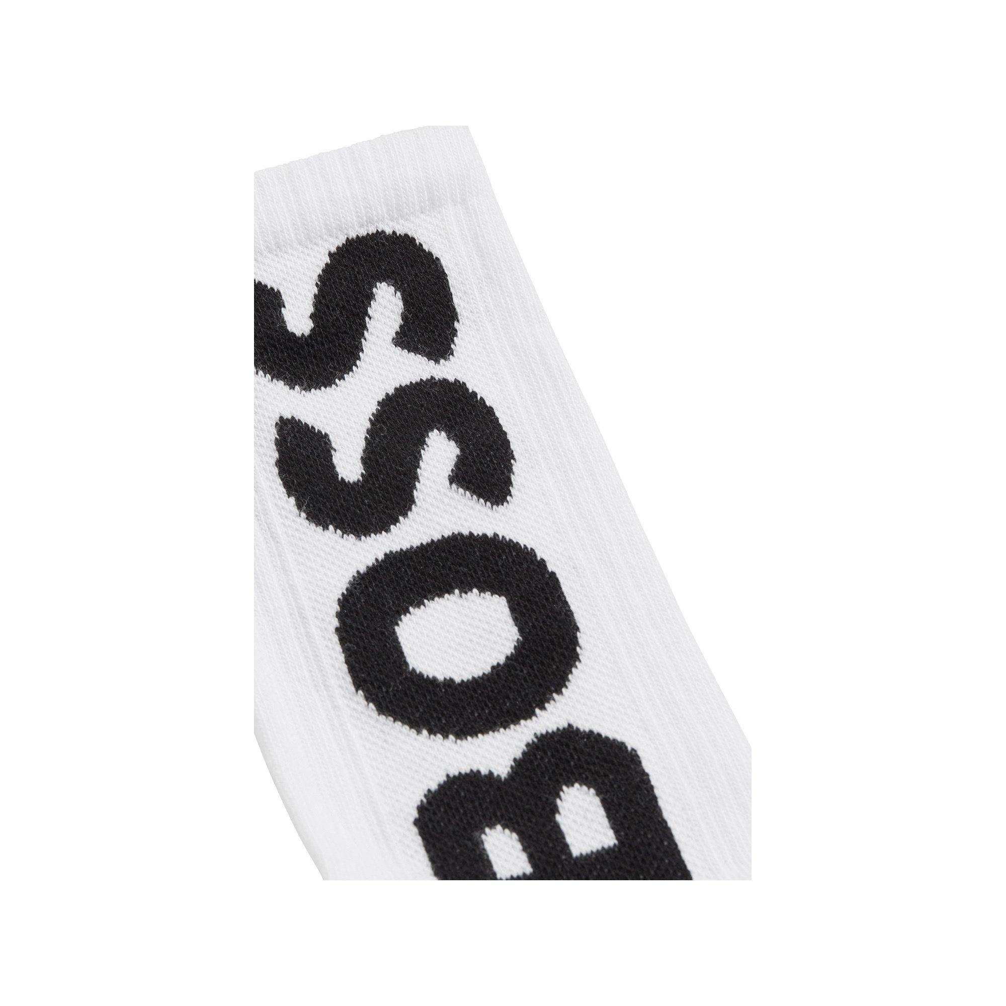 BOSS QS Rib Logo CC Chaussettes hauteur mollet 