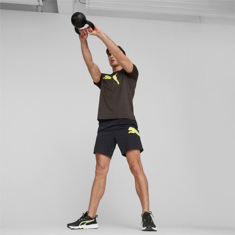 PUMA TRAIN FAV HEATHER T-Shirt, Rundhals, kurzarm 