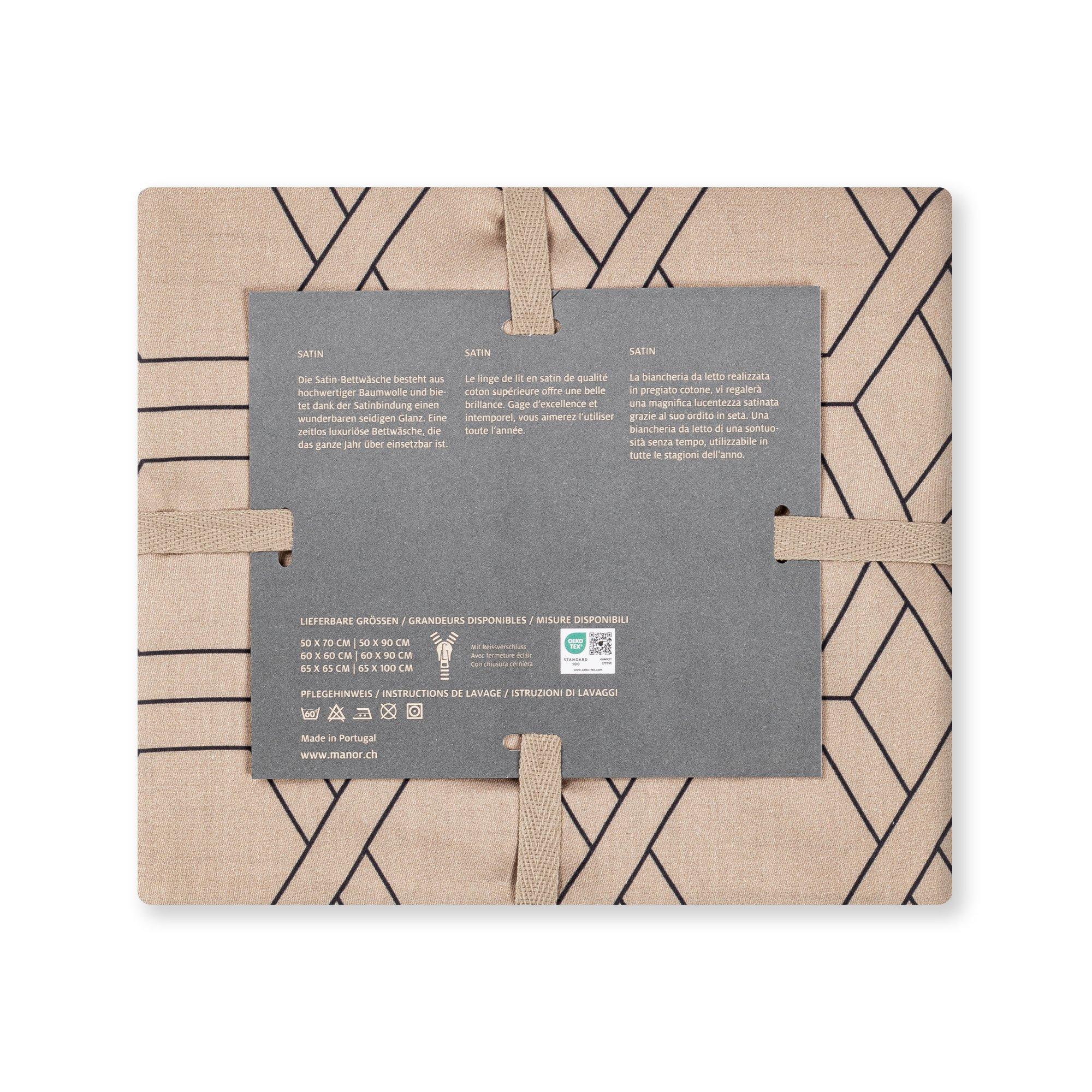 Manor Pompei Federa Cuscino Raso Grafico  