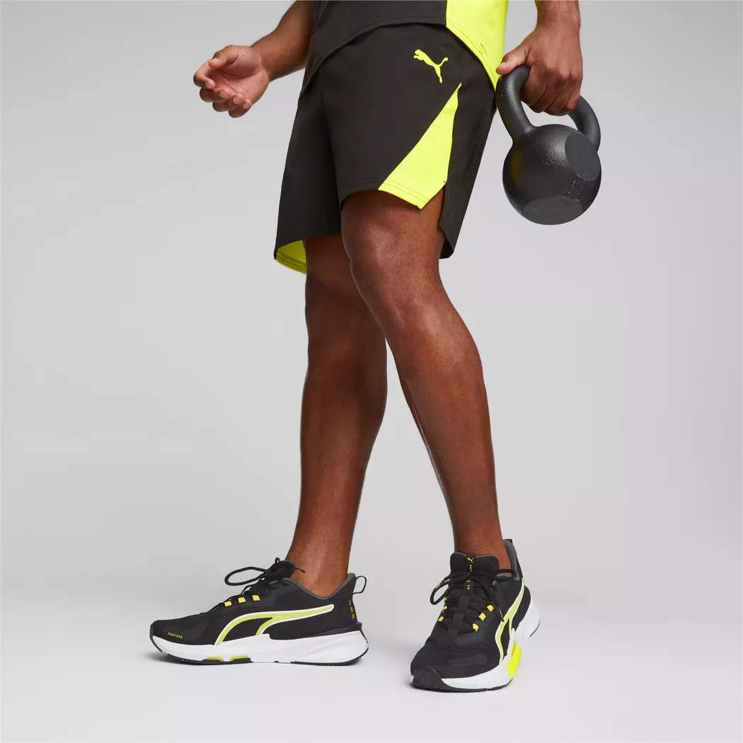 Puma Short De Sport Fit Ultrabreath Black / Yellow L Homme,Femme