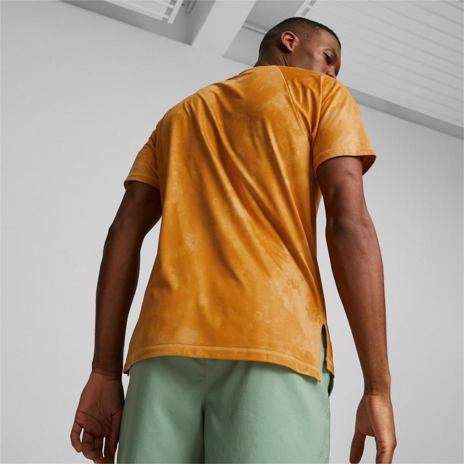 PUMA Studio Yogini Lite AOP Tee T-shirt girocollo, maniche corte 