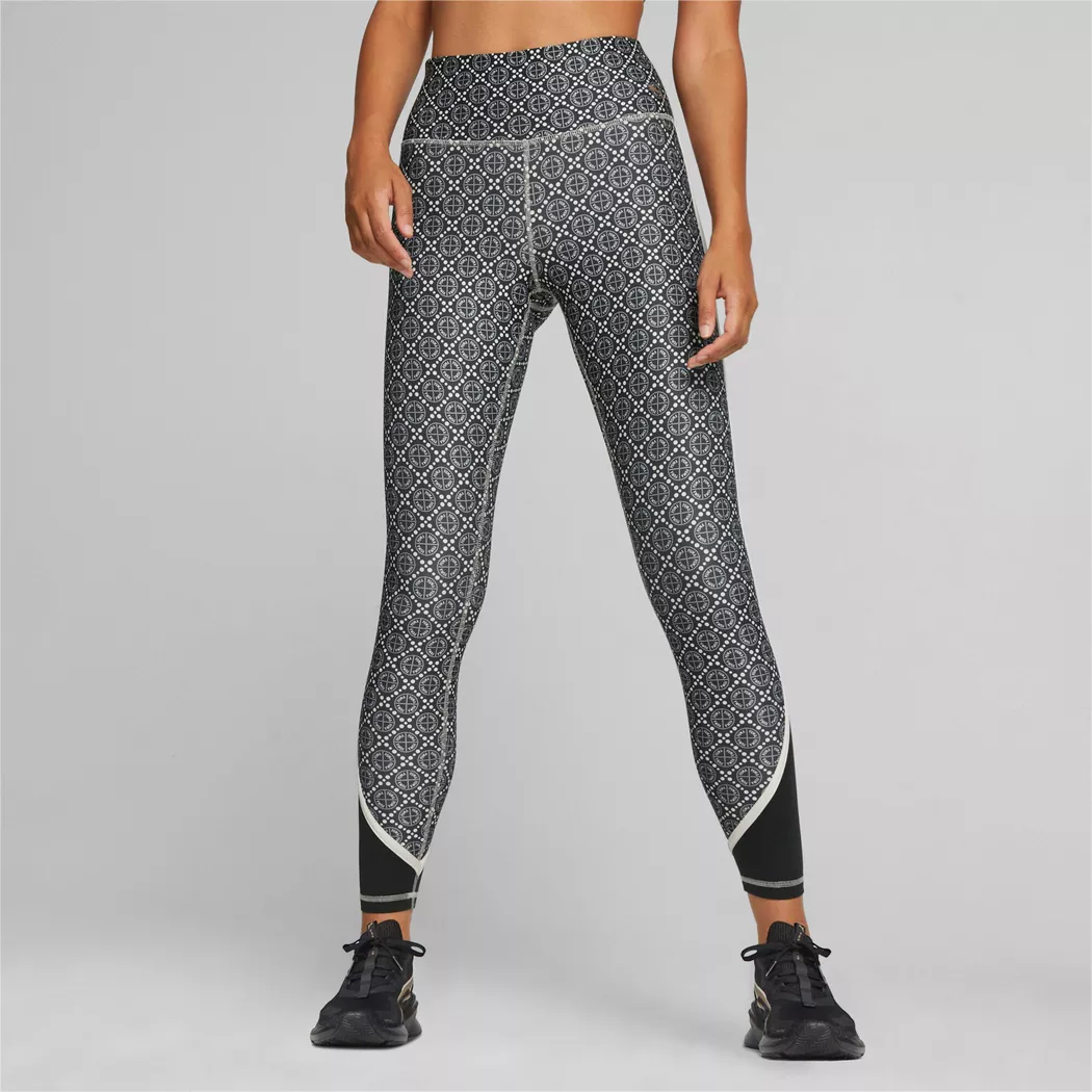 Puma - Lange Sport Tights, für Damen, Violett, Größe S
