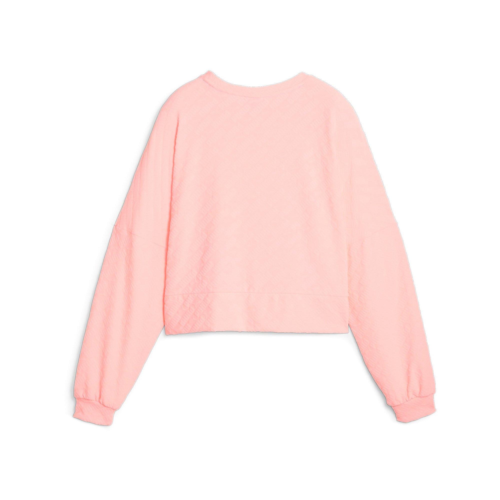 PUMA Puma Fit Branded Fleece Crew Maglione girocollo, maniche lunghe 