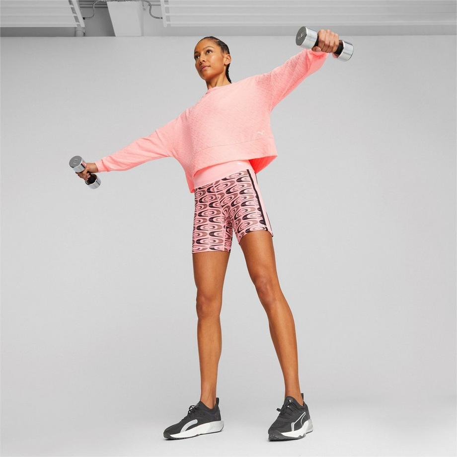 PUMA Puma Fit Branded Fleece Crew Pull, col rond, manches longues 