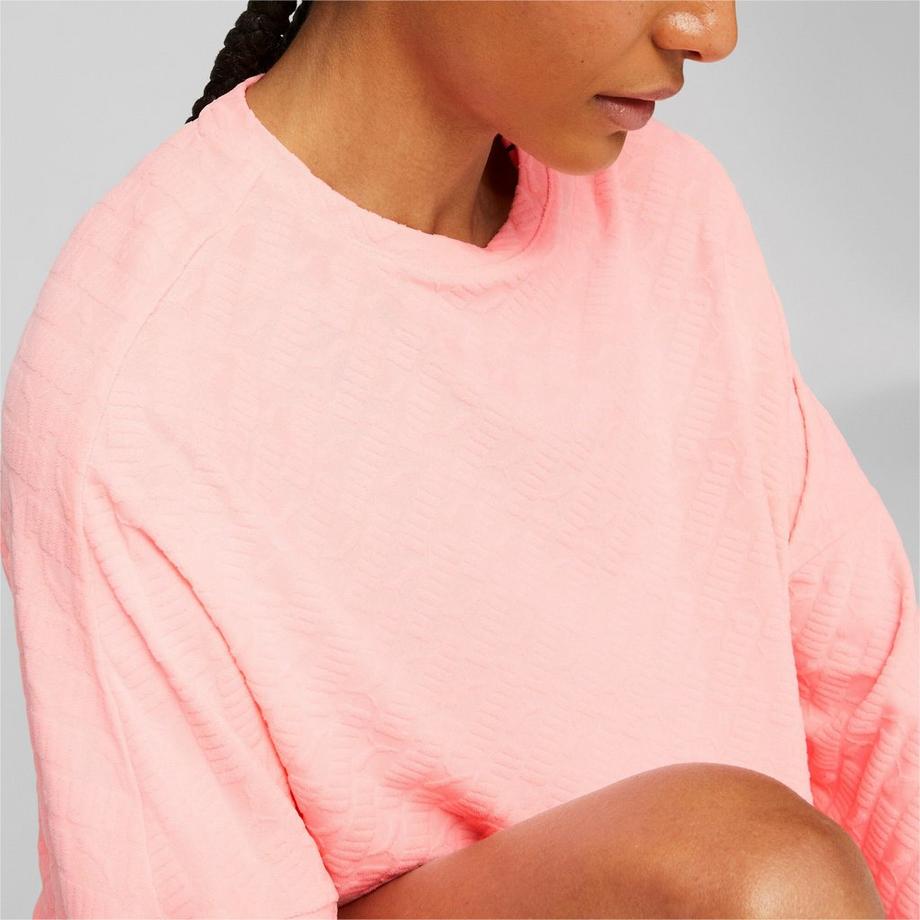 PUMA Puma Fit Branded Fleece Crew Pull, col rond, manches longues 