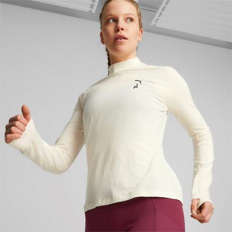 PUMA SEASONS WOOL LONG SLEEVE T-Shirt, Rundhals, langarm 