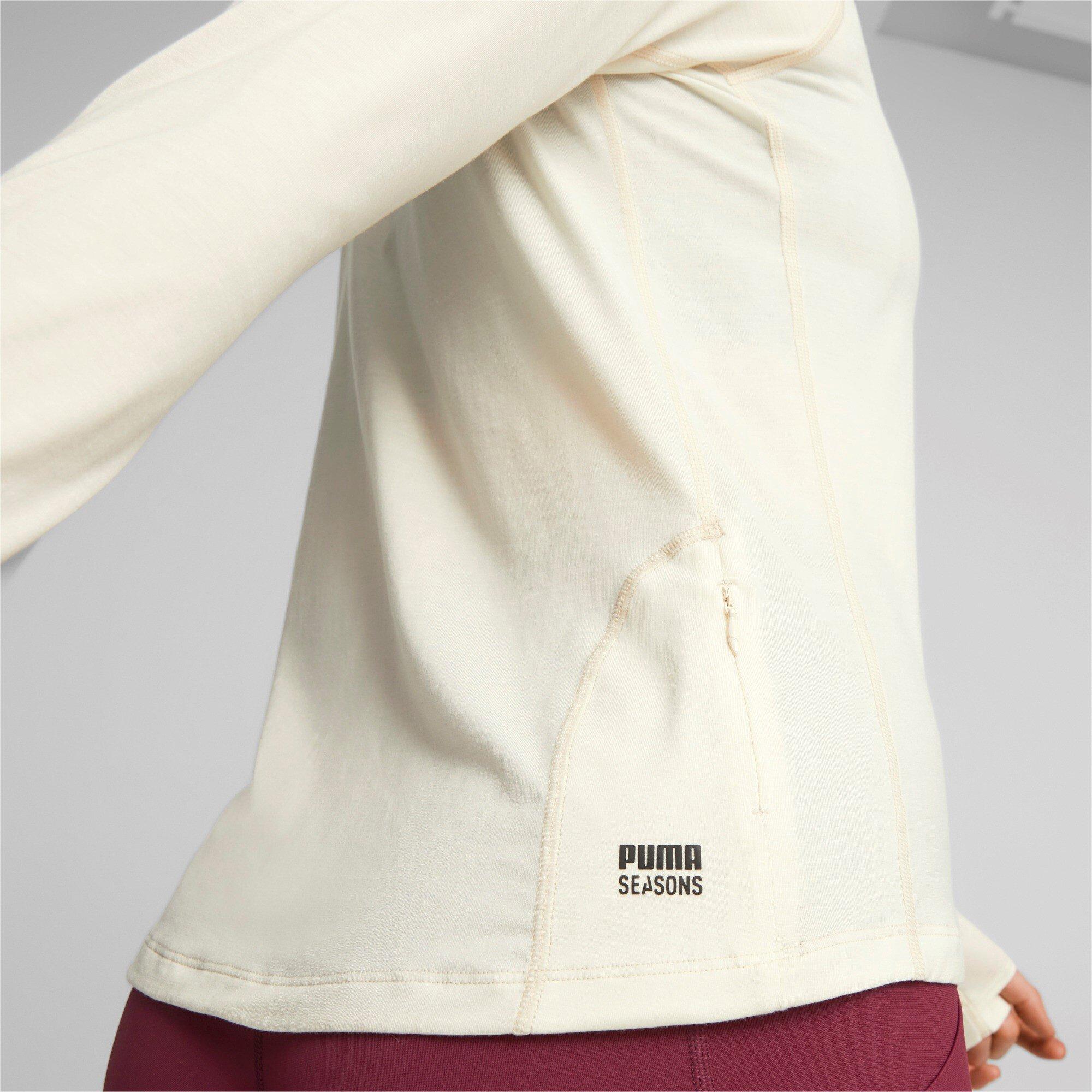 PUMA SEASONS WOOL LONG SLEEVE T-Shirt, Rundhals, langarm 