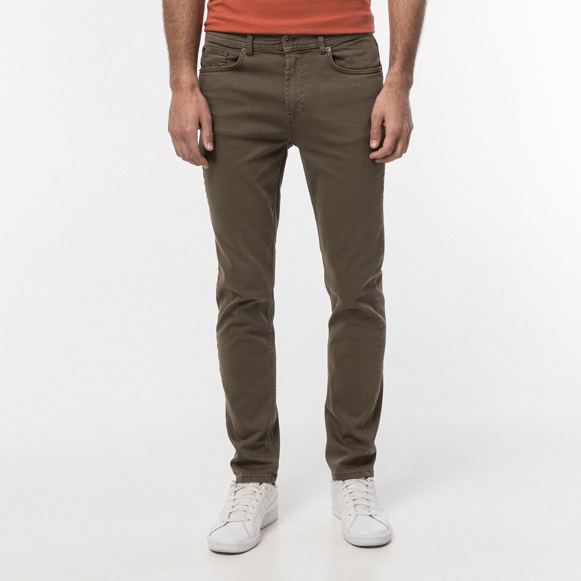 Image of Lange Hose, Slim Fit Herren Braun L32/W36