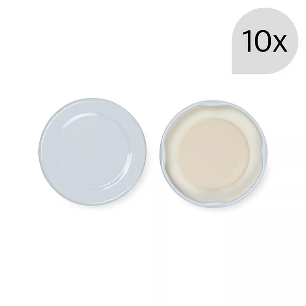 Manor Home - Deckel-Set, Twist-Off, 50mm, Weiss