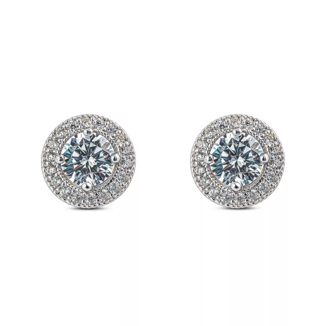 L' Atelier Gold 18 Karat by Manor - Ohrringe, One Size, Weissgold 9