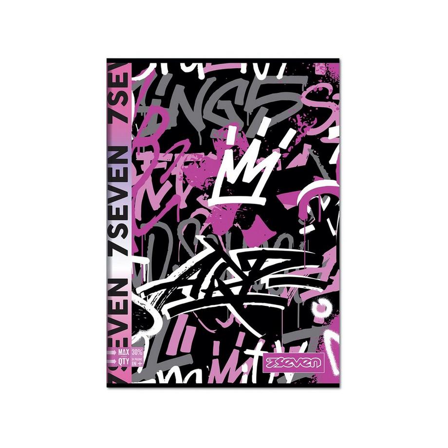 Seven Cahier d'exercices Maxi - Motif aléatoire 