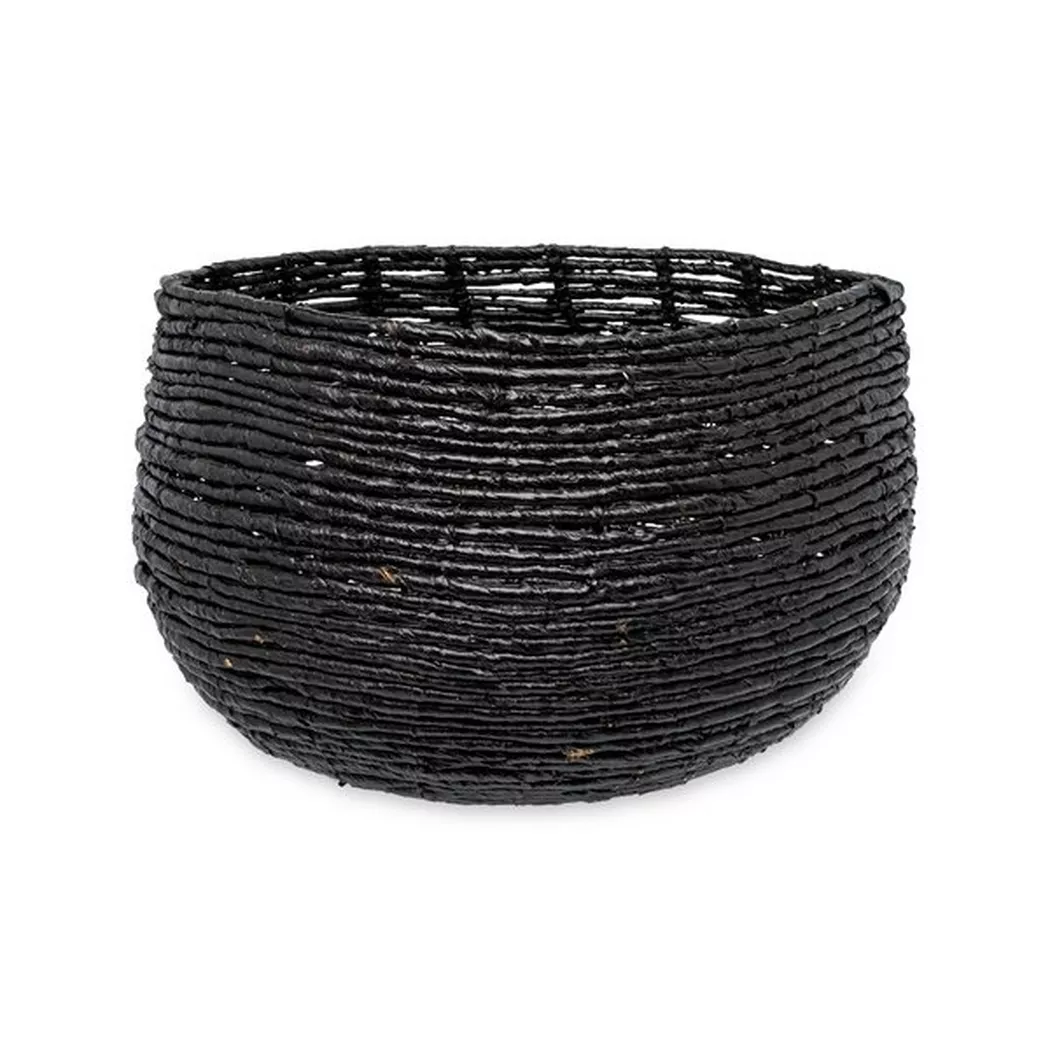 Originalhome Abaca Floor Basket Black 2