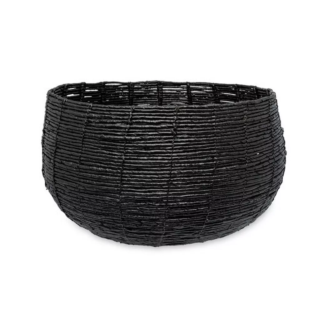 Originalhome Abaca Floor Basket Black 3