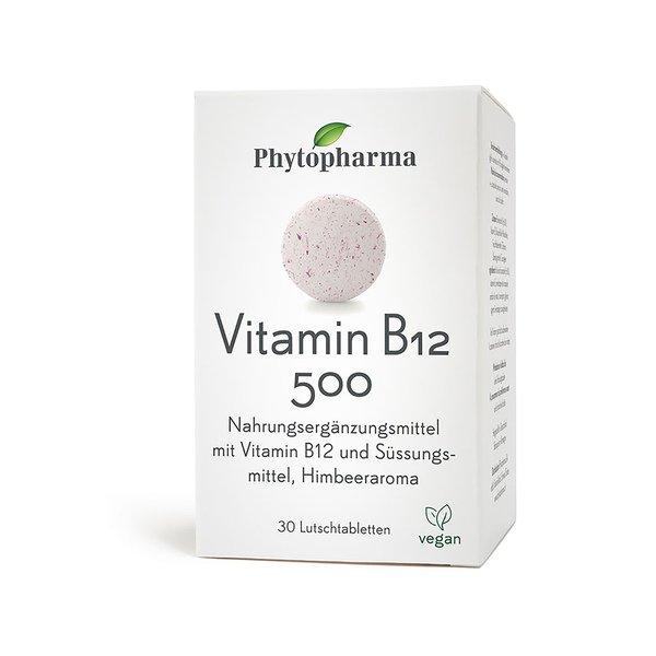 Image of Phytopharma Vitamin B12 500 Lutschtablette - 30 pezzi