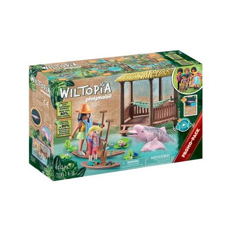 Playmobil  71143 Wiltopia - Faire du canoë avec les dauphins de rivière 