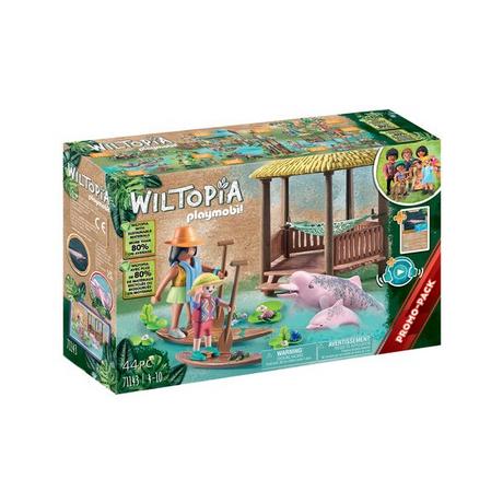 Playmobil  71143 Wiltopia - Pagaiare con i delfini del fiume 