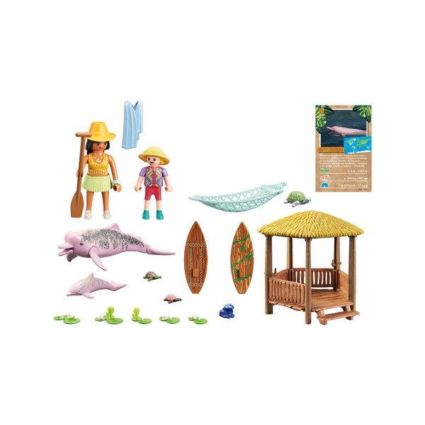 Playmobil  71143 Wiltopia - Faire du canoë avec les dauphins de rivière 
