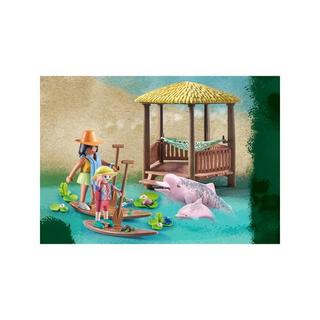 Playmobil  71143 Wiltopia - Pagaiare con i delfini del fiume 