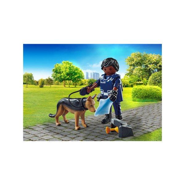 Playmobil  71162 Policier avec chien renifleur 