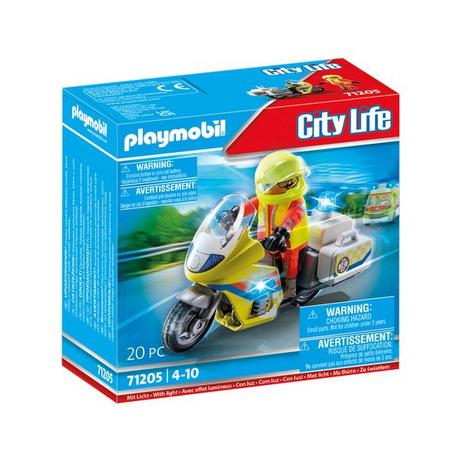 Playmobil  71205 Notarzt-Motorrad mit Blinklicht 