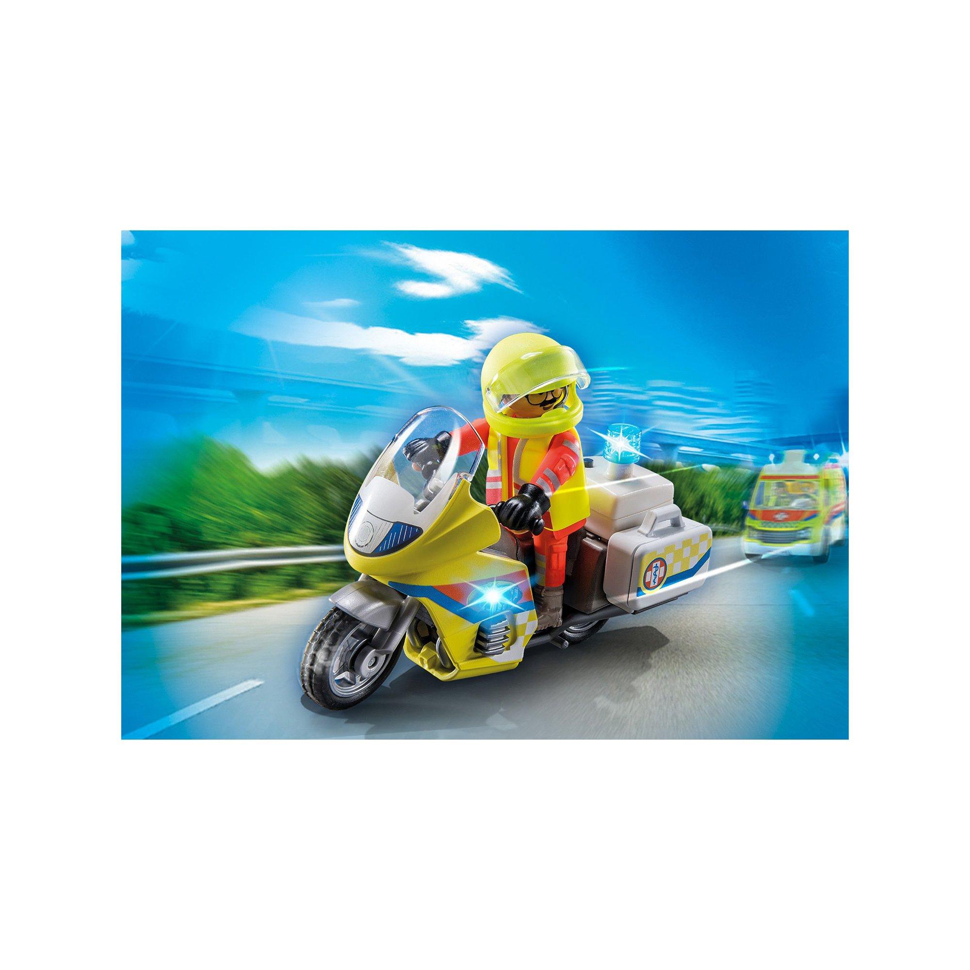 Playmobil  71205 Moto d'urgence avec feu clignotant 