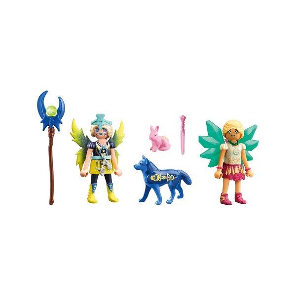 Playmobil  71236 Crystal- e Moon Fairy con gli animali dell'anima 