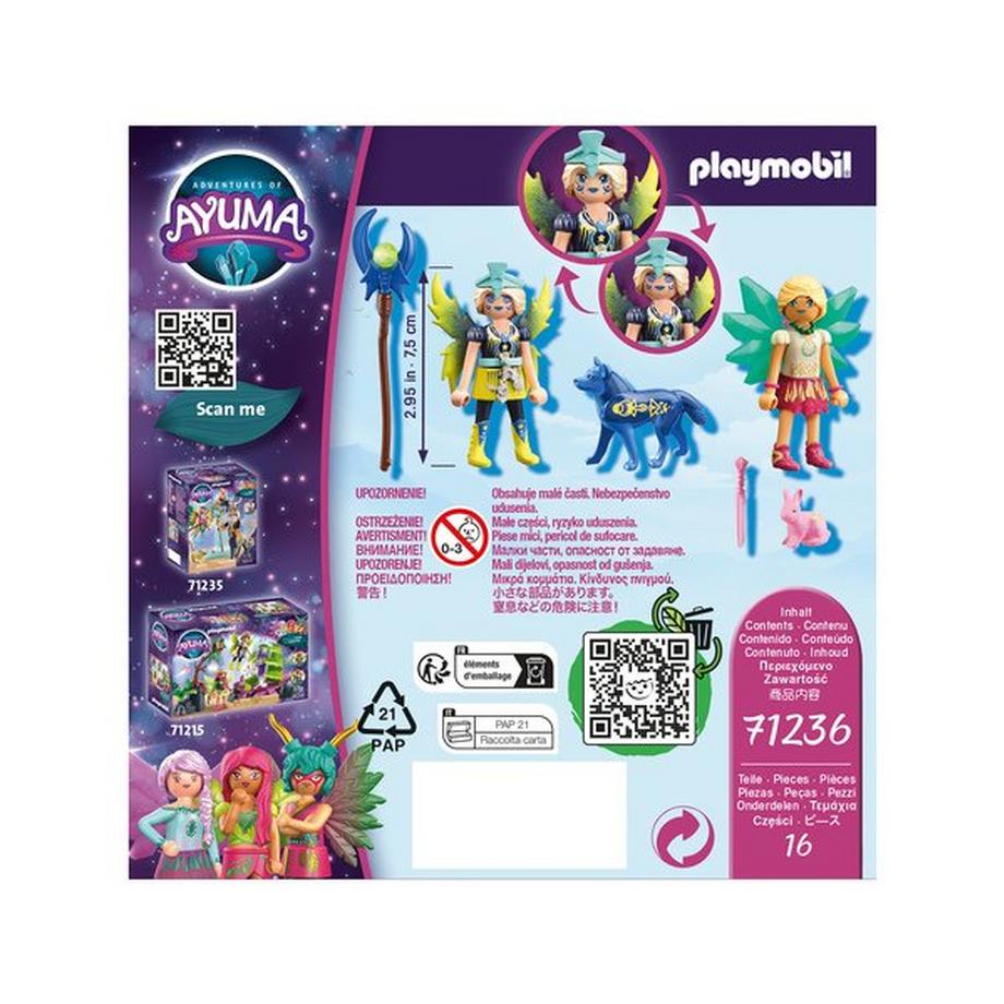 Playmobil  71236 Crystal- et Moon Fairy avec des animaux-âmes 