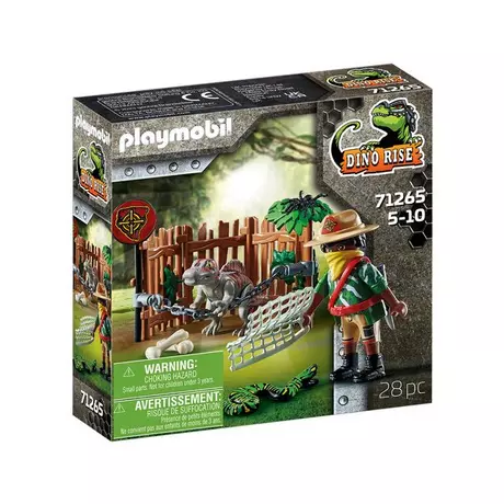 PLAYMOBIL 71260 Spinosaure et combattant : : Jeux et Jouets