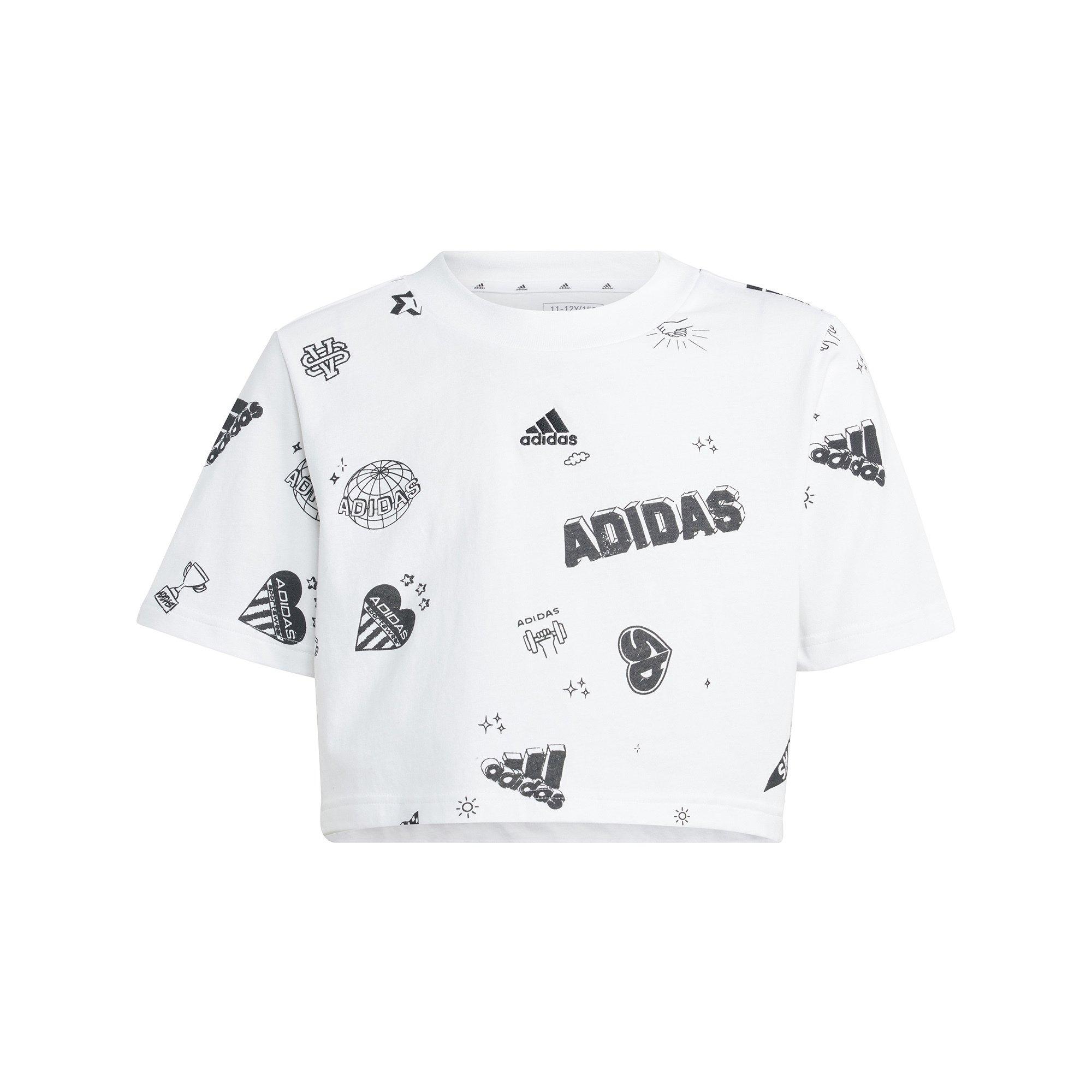 Image of adidas T-shirt, Rundhals, Kurzarm Mädchen Weiss 140