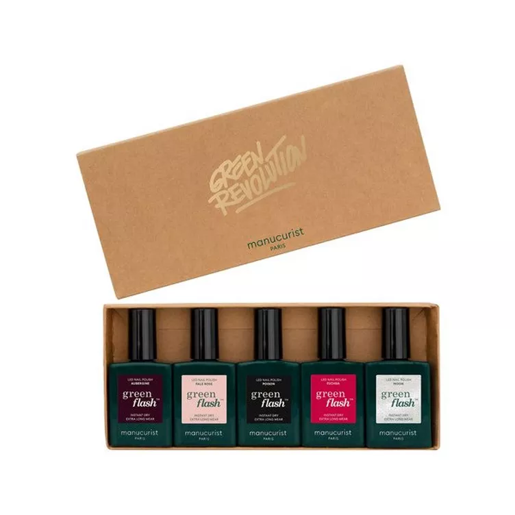 Manucurist Green Flash Set Aubergine Pâle Rose Poison Fuchsia Moononline kaufen MANOR